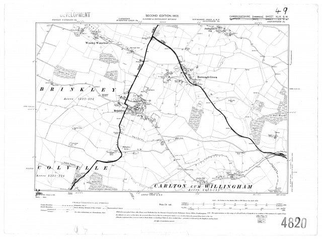 1903 OS Map - north part of Carlton